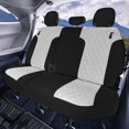 thumbnail image 2 of For 2021-2024 Toyota Sienna FH Group Neoprene Custom Fit Waterproof Car Seat Covers  - Solid Gray 3rd Row, 2 of 4