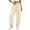Beige, variant on Jogger Sweatpants for Women Elastic Drawstring High Waisted Pants Soft Loose Streetwear Casual Jogging Pants with Pockets