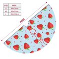 thumbnail image 3 of Yiaed Strawberry Print Christmas Tree Skirt , Tree SkirtsTree Mat for Christmas Winter Holiday Indoor Decorations-36", 3 of 7
