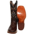 thumbnail image 2 of The Western Shops Men’s Genuine Leather Quill Ostrich Print Western Cowboy Square Toe Rodeo Boots, 2 of 4