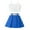 Blue, variant on ZACPNCV Toddler Girl's 2 Piece Summer Outfits Striped Sleeveless Top and Skirts Sets Black 5-6 Years
