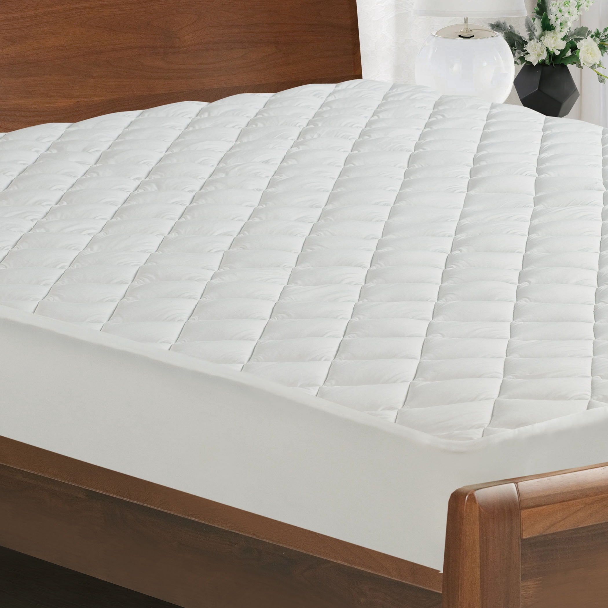 All-In-One Performance Stretch Moisture Wicking Fitted Mattress Pad, Full