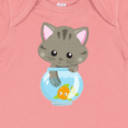 thumbnail image 4 of Inktastic Cute Cat, Little Cat, Kitty, Kitten, Fish Bowl Girls Baby Bodysuit, 4 of 5
