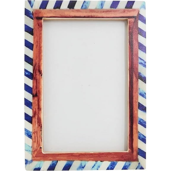 Wood & Bone Chevron Photo Frame