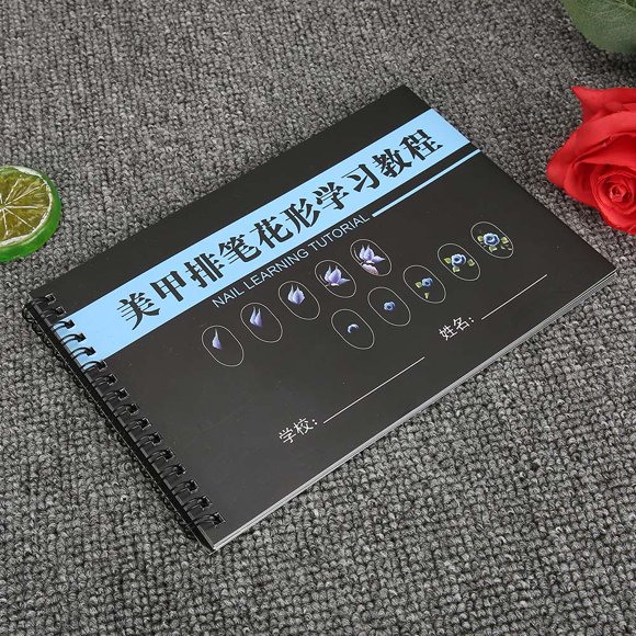 Manicure Tools, Great Choice Easy To Use Multiple Types Nail Practice Book, Manicure Store Beauty Salon Salon Shop For Home