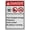 Warning Sign 4, variant on Industrial ANSI Vertical Farm Safety Sign - 8"x12" Weatherproof UV Resistant (Use other door Geese attack through this door) for Indoor/Outdoor Workplace