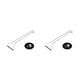 thumbnail image 4 of Cateissary Sola debajo del gabinete Stemware Rack Barra de cocina Alambre de acero inoxidable Soporte para colgar copas de vino 27cm 2piezas, 4 of 6