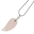 thumbnail image 3 of Collar con colgante de ala de ángel de piedras preciosas Cadena de plata de amatista natural Yuyangstore Collar de ala de ángulo, 3 of 5