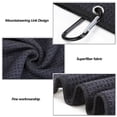 thumbnail image 4 of Yuarrent Toalla de golf Microfibra Colgante Plegable Interior Exterior Natación Deporte Limpieza Toallas de mano con mosquetón Clip Blanco Type4 NO4, 4 of 6