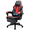 Red, variant on PUKAMI Gaming Chair with Massage, Ergonomic Heavy Duty Design with Footrest and Lumbar Support, Large Size Cushion High Back Office Chair, Big and Tall Gaming Computer Chair