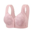 thumbnail image 2 of Maplenight Front Closure Bras for Women No Underwire Full Coverage Support Bralettes Comfy Breathable Wireless Bra, 2 of 5