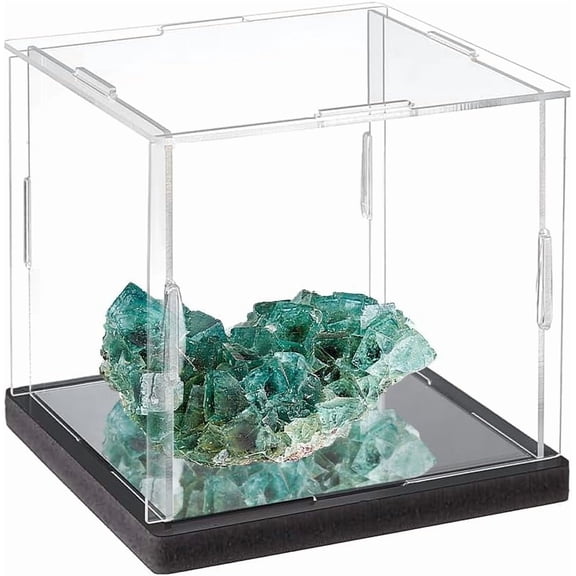 Mirrored Clear Acrylic Box Versatile Acrylic Case Square Display Organizer Box