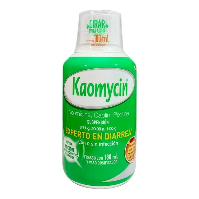 Antidiarreico Kaomycin Neomicina 0.71 g / Caolín 20 g / Pectina 1 g / 180 ml suspensión