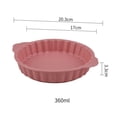 thumbnail image 2 of 360ML Double Ear Creative Circular Ceramic Baking Plate for Baking and Roasting Steak Plate Double Ear, 2 of 3