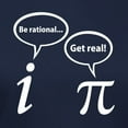 thumbnail image 3 of CafePress - Be Rational Get Real Imaginary Math Pi T Shirt - Women's Traditional Fit Dark T-Shirt, 3 of 4