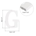 thumbnail image 2 of Unique Bargains White Wood Letters 3 Inch, Wood Letters for DIY Party Projects (G), 2 of 5