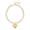 X23227A, variant on Women’s Chunky Beaded Necklace, Gold Tone Heart Pendant Statement Choker