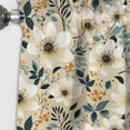 thumbnail image 2 of Designart "White Floral Serenade In Classic Romance" Floral Blackout Curtain Single Panel, 2 of 4
