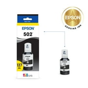 Epson 502 EcoTank Ink Ultra-high Capacity Black Bottle Works with ET-2750, ET-2850, ET-2980, ET-2988, ET-3750, ET-3760, ET-3850, ET-4850, and other select EcoTank models
