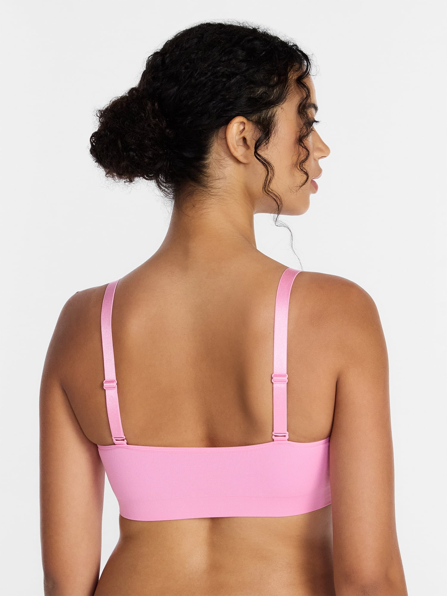 Joyspun Women’s Seamless Plunge Pullover Bralette, Sizes S-XXXL