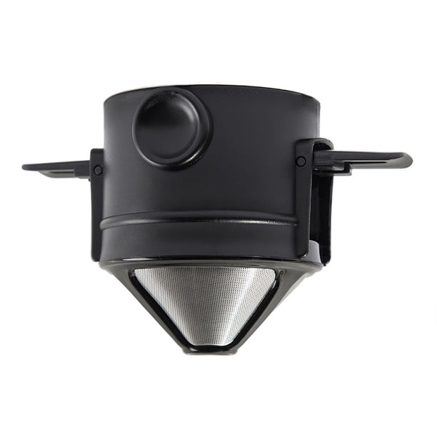 Billuyoard Filtro permanente de café portátil Filtro de café reutilizable de acero inoxidable Verter sobre gotero de café Filtro de cono de café Juegos de servir café y té Billuyoard HA013579-00