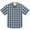 Black White, variant on Mens Short Sleeve Button Down Shirts 100% Cotton Plaid Men's Casual Button-Down Shirts with Pocket
