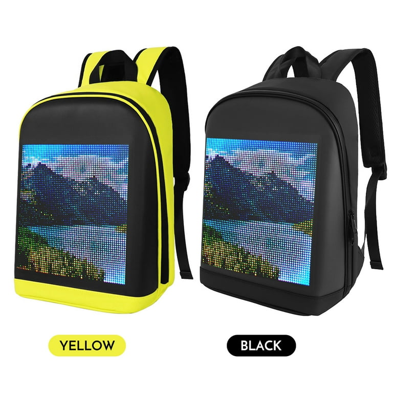 ammoon LED Color Screen Customizable Backpack Travel Bag Pack School Bag  for Men Women College Students - Walmart.com