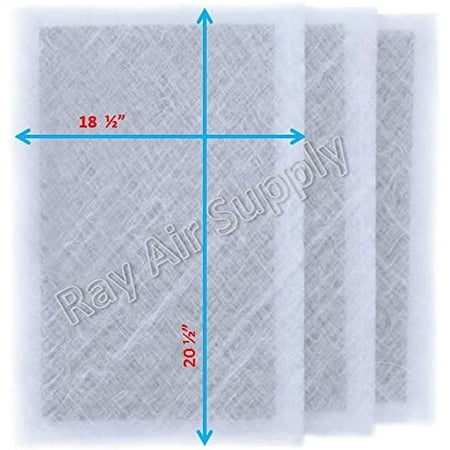 

20x23 Air Ranger Replacement Filter Pads 20x23 (3 Pack) White