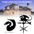 thumbnail image 3 of MesaSe Weathervane Dragon Weathervane Indicateur de Direction du Vent pour Toit Weathervane Jardin Jardin Cour Patio Décor, 3 of 9