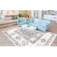 thumbnail image 2 of Contemporary Drop Collection Area Rug in Sand Color and Rectangle, Runner Shape, 2 of 8