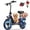Blue, variant on INSDRGN Electric Scooter for Adults, 1800W Peak Motor, 48V 16AH Battery, 20MPH, 42Miles, 14 " Commuter E Scooter with Seat &Carry Basket, UL2272, Pink