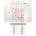 thumbnail image 6 of No Hook Shower Curtain with Snap in Liner, Summer Pink Ice Cream Beige Texture Hotel Shower Curtains for Bathroom, Washable Shower Curtain Liner Set with Mesh Top Window, 48"x72", 6 of 6