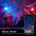 thumbnail image 3 of LED Strip Lights, 50ft 15m RGB Color Changing Music Sync LED Lights Strip with Remote, APP Bluetooth Control and 12V Power Supply for Bedroom TV Room Decor, Non-Waterproof, 3 of 6
