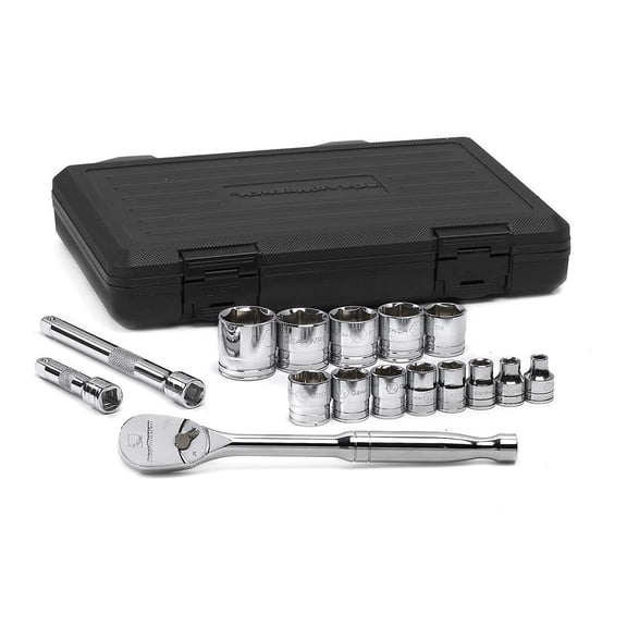 GEARWRENCH 80589 16 Piece 3/8" Drive 6 Point SAE Socket Set