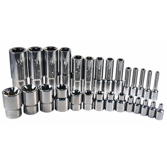 ATD Tools ATD-13779 Ensemble de 28 Douilles Externes en Étoile