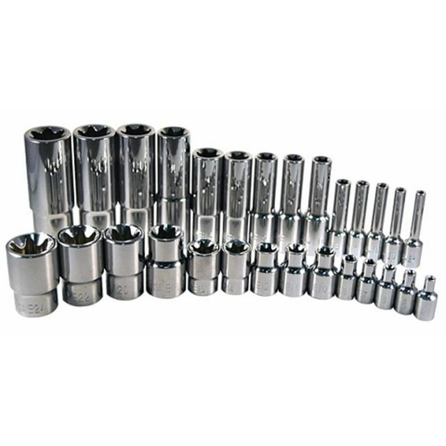 ATD Tools ATD-13779 Ensemble de 28 Douilles Externes en Étoile