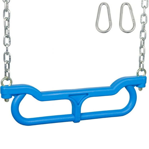 Swing Set Stuff Inc. Combo Trapeze with 3 Ft. Uncoated Chain (Blue)