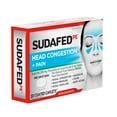 thumbnail image 2 of Sudafed PE Non-Drowsy Head Congestion + Pain Relief Caplets, 20 Ct, 2 of 3