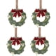 thumbnail image 1 of CAIROYAR Paquete de 2/4 coronas navideñas de imitación para gabinetes de cocina con hojas artificiales colgantes, 1 of 7