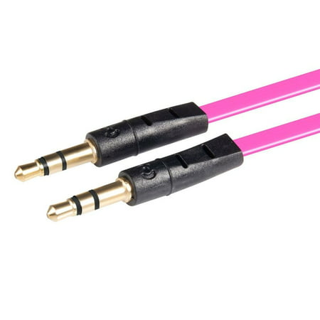 3.5mm Audio Cable by Insten 3.5mm Audio Aux Stereo Extension Cord 3FT Pink for Cell Phone Mobile Smartphone iPhone 6S 6 Plus iPod Touch Nano Classic iPad Mini 5 iPad Air 2019 Tablet Laptop PC