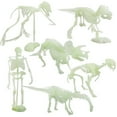 thumbnail image 1 of Glow In Dark Dinosaur Skeleton Model Assembly Kit 6Pcs Set Skull Bones Decor For Science Learning Party, 1 of 9