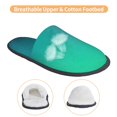 thumbnail image 3 of Fotbe Green Turquoise Teal Pantuflas Peludas para Mujer con Estampado, Zapatillas de Peluche, Zapatos de Invierno para Casa, Uso Interior y Exterior-Medium, 3 of 8