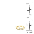thumbnail image 4 of AoneJewelry 0.35 Ct Round Shape 2 Natural Diamond (IJ/I2-I3) In Center With 23 white Side diamonds With Curved Design Crafted In 10K Rose White and Yellow Gold Engagement wedding Ring For Women, 4 of 5