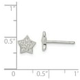 thumbnail image 2 of White Sterling Silver Earring Button Women'S Cubic Zirconia CZ Clear 8 mm, 2 of 2