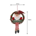 thumbnail image 4 of navideña para puerta, adorno colgante para pared, regalos, muñeca de dibujos animados, decoración colgante con de ratán de Yotijar Guirnalda de Navidad, 4 of 7