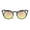 gunmetal peach, variant on Womens Metal Bat Shape Cat Eye Round Circle Lens Sunglasses Silver Gold