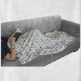 thumbnail image 6 of Jazz Music Soft Flannel Fleece Blanket, Monochrome Hand Drawing Style Trombone Trumpet Blues Jazz Concert Performance, Cozy Plush for Indoor and Outdoor Use, 50" x 70", Black White, by Ambesonne, 6 of 6