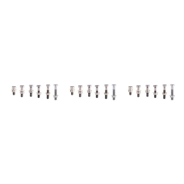 ZLight Turntable Headshell Cartridge Stylus Mounting Kit Phonograph Screw Bolts Anti-skidding Threaded Design Nuts Set Sliver 3Set