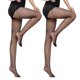 thumbnail image 1 of Dinheiro 2 pares de medias de rejilla para mujer calcetines latinos de malla pantimedias antideslizantes - calcetinesnegro, 1 of 6