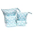 thumbnail image 4 of 4 piezas/juego de bolsas de almacenamiento de pañales para bebés con estampado de moda, reutilizables, lavables, impermeables, organizadores de tela húmeda y seca, bolsas húmedas con cremall, 4 of 5